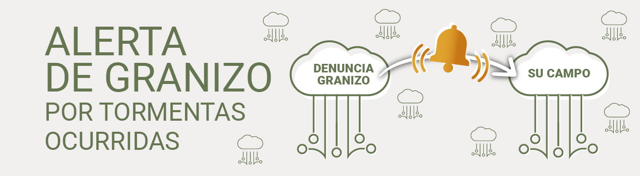 Alerta de granizo por tormentas ocurridas